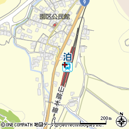 泊駅周辺の地図