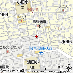 タイムズ浅田第８駐車場周辺の地図