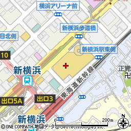 新横浜プリンスペペ周辺の地図