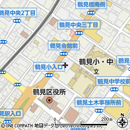 アイン薬局　鶴見中央店周辺の地図