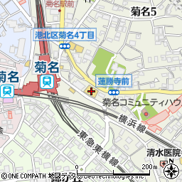 ＴＳＵＴＡＹＡ菊名駅東口店周辺の地図