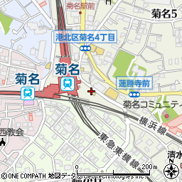マツモトキヨシ菊名駅東口店周辺の地図