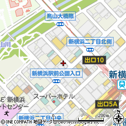 フレッシュネスバーガー 新横浜店周辺の地図