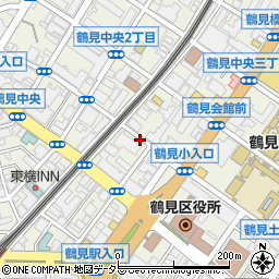 神奈川県横浜市鶴見区鶴見中央周辺の地図