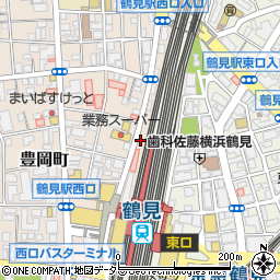 ポニークリーニング鶴見西口店周辺の地図