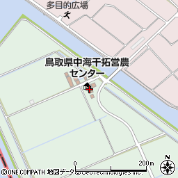 鳥取県境港市中海干拓地27周辺の地図