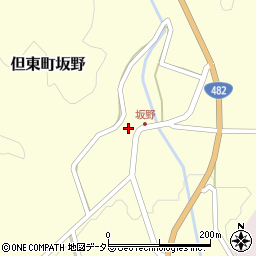 兵庫県豊岡市但東町坂野157周辺の地図