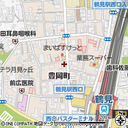 吉野家 鶴見駅西口店周辺の地図