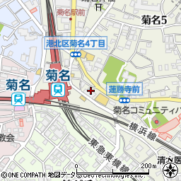 東急リバブル株式会社　菊名センター周辺の地図