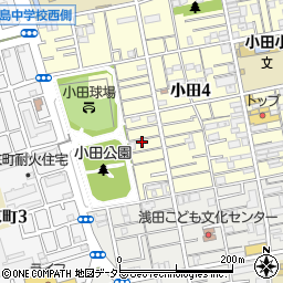 ハイツ小田公園周辺の地図