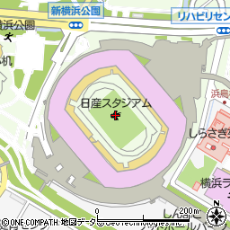 日産スタジアム（横浜国際総合競技場）周辺の地図
