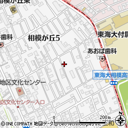 神奈川県座間市相模が丘5丁目39周辺の地図