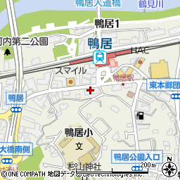 夢庵 鴨居駅前店周辺の地図