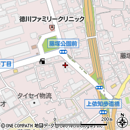 神奈川県厚木市上依知1361-1周辺の地図