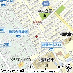 相武台団地２６０３号棟周辺の地図