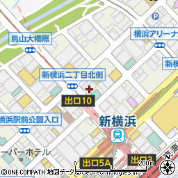 みずほ銀行新横浜支店 ＡＴＭ周辺の地図