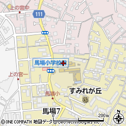 横浜市立馬場小学校周辺の地図