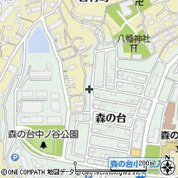 神奈川県横浜市緑区森の台36周辺の地図