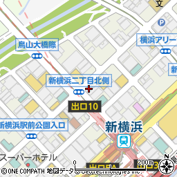 トヨタレンタリース横浜新横浜駅新幹線口中央通り店周辺の地図