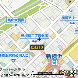 バーガーキング　新横浜駅前通店周辺の地図