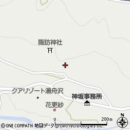 岐阜県中津川市神坂周辺の地図