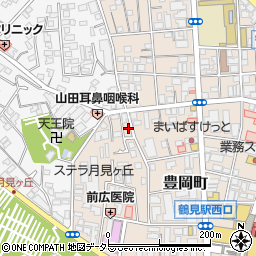 リパーク鶴見駐車場周辺の地図