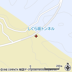 しぐら坂トンネル周辺の地図