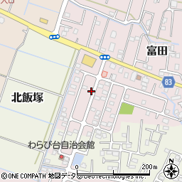 千葉県大網白里市富田2111-56周辺の地図
