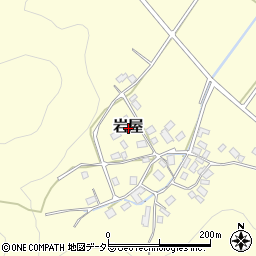 福井県若狭町（三方上中郡）岩屋周辺の地図
