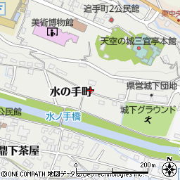 長野県飯田市水の手町周辺の地図