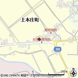 本庄郵便局周辺の地図