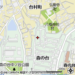 神奈川県横浜市緑区森の台34周辺の地図