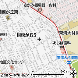 神奈川県座間市相模が丘5丁目25周辺の地図