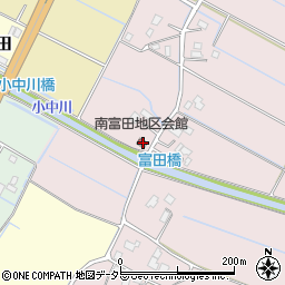 千葉県大網白里市富田202周辺の地図