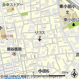 小田五周辺の地図