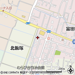 千葉県大網白里市富田2137-5周辺の地図