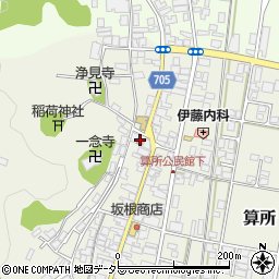 与謝野町立公民館・集会場算所地区公民館周辺の地図