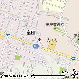 千葉県大網白里市富田2117周辺の地図