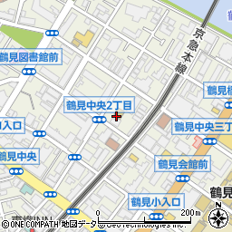 鶴見区役所　芦穂崎保育園周辺の地図