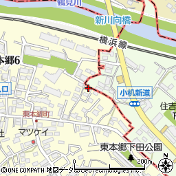 吉川荘周辺の地図