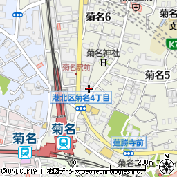シンコウパーク菊名駐車場周辺の地図