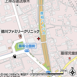 神奈川県厚木市上依知1207-1周辺の地図