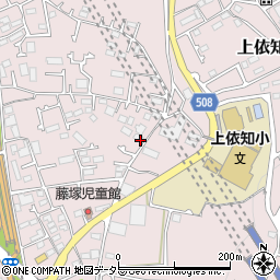 神奈川県厚木市上依知1383-1周辺の地図