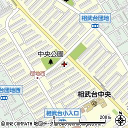 神奈川県相模原市南区相武台団地周辺の地図