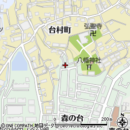 神奈川県横浜市緑区森の台32周辺の地図