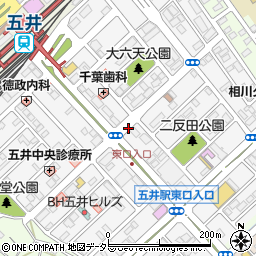 千葉県市原市五井中央東周辺の地図