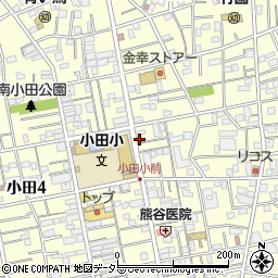 ローソン小田五丁目店周辺の地図