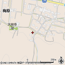 岐阜県山県市梅原899周辺の地図