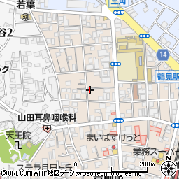 東京動力建設鶴見寮周辺の地図