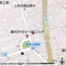 神奈川県厚木市上依知1205-12周辺の地図